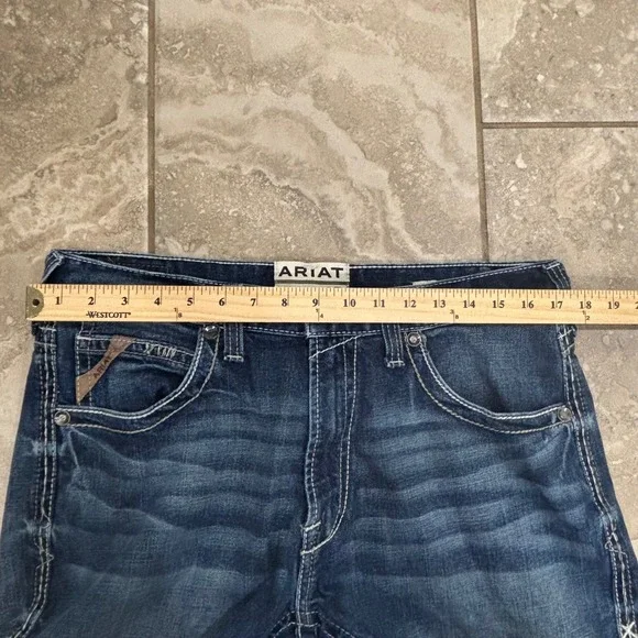 Ariat M5 Slim Stretch Adkins Stackable Straight Leg Jean Sz 34 x 38 - Picture 11 of 13